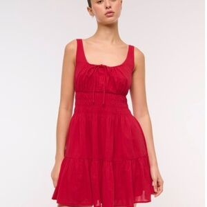 Abercrombie - Smocked Tie-Front Mini Dress
